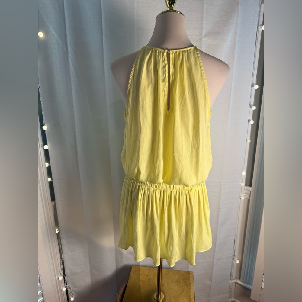 DO+BE Yellow Ruched Ruffled Halter Sundress - Picture 2 of 7